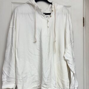 Aerie Off-White Hooded Women's Sweater